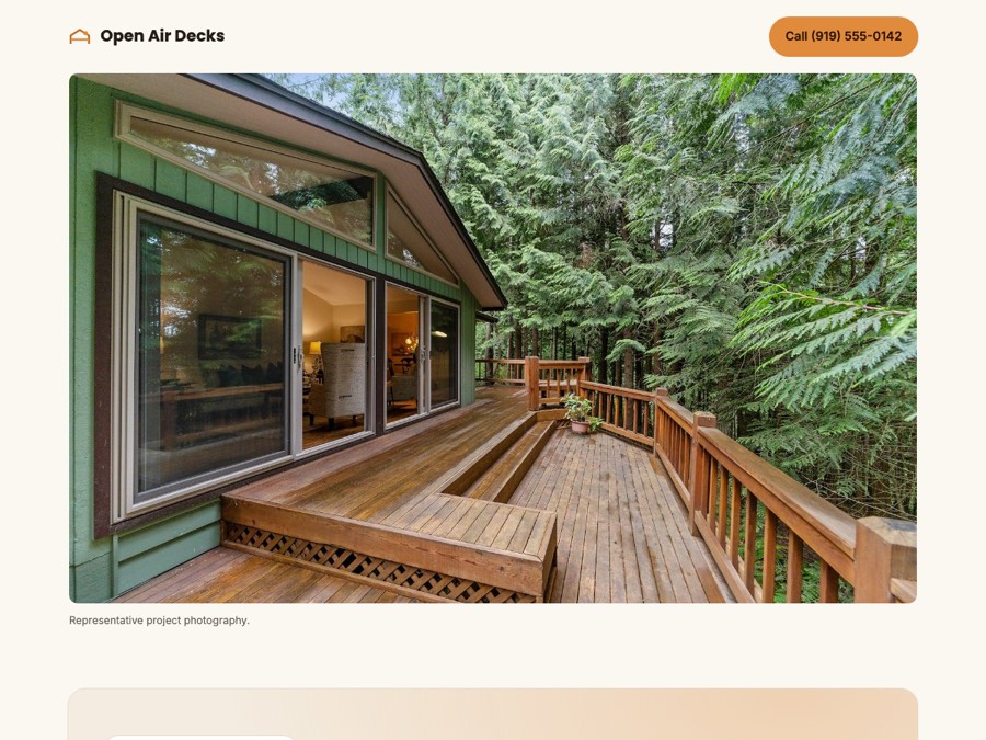 Deck design — Open Air Decks