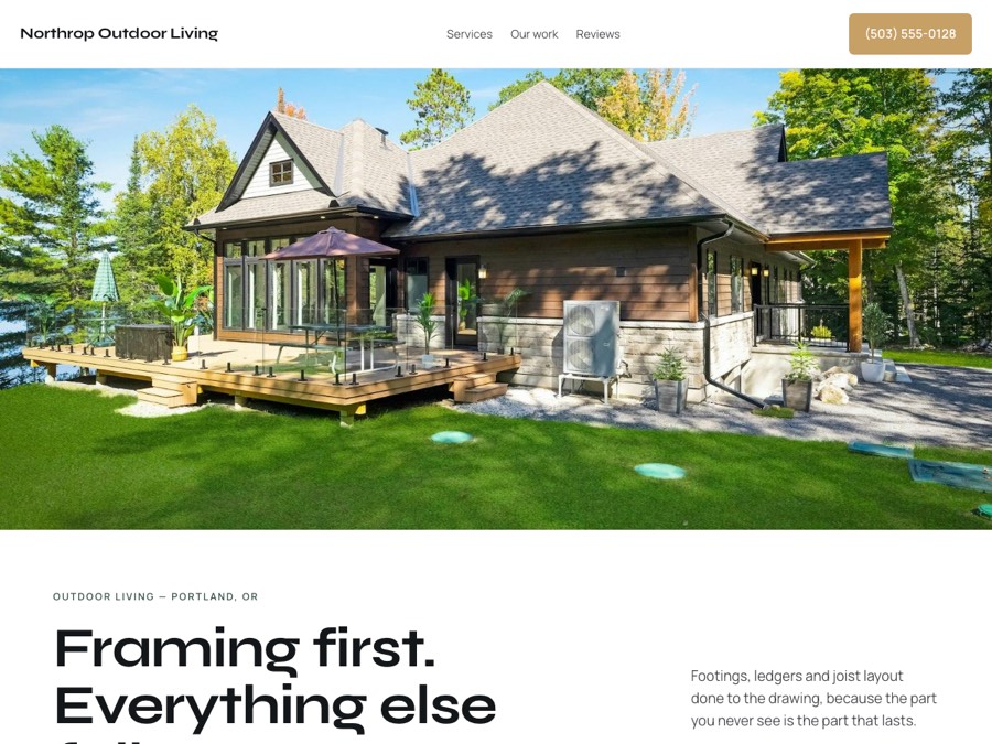 Deck design — Northrop Outdoor Living